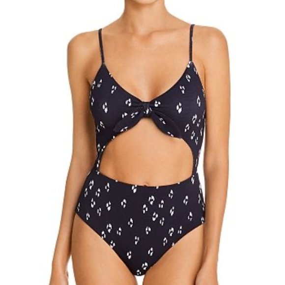 Eberjey One-Piece Swimsuit. Size S, Black, Textured - Picture 1 of 6